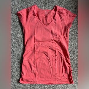Old Navy maternity pink short sleeve shirt medium m